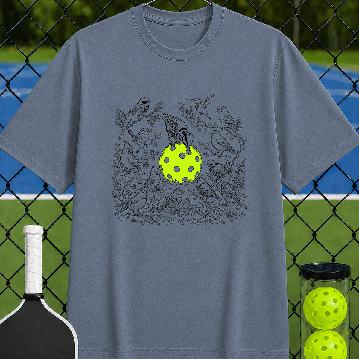 Birds & Pickleball T-Shirt - Unisex