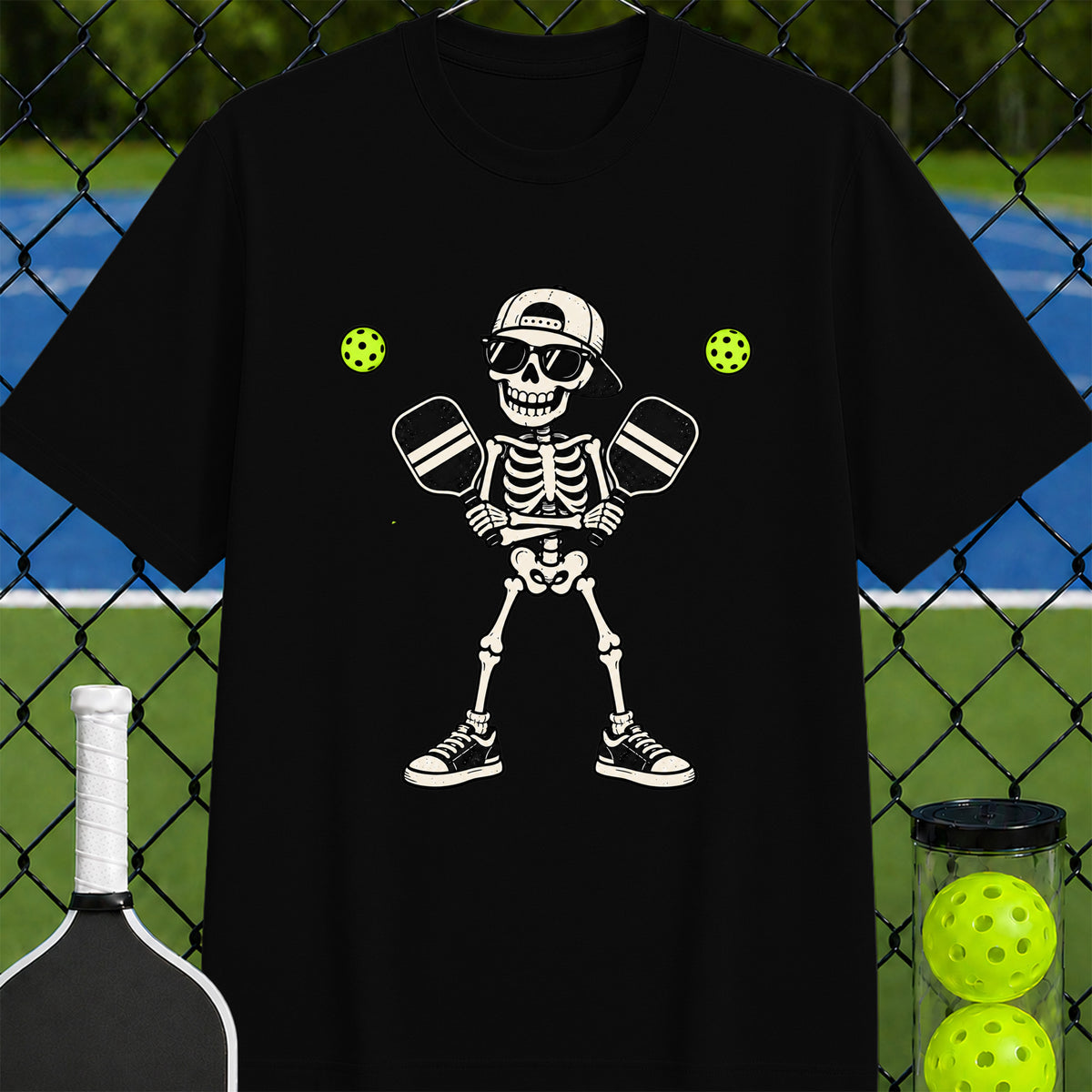 Skeleton Pickleball T-shirt - Unisex