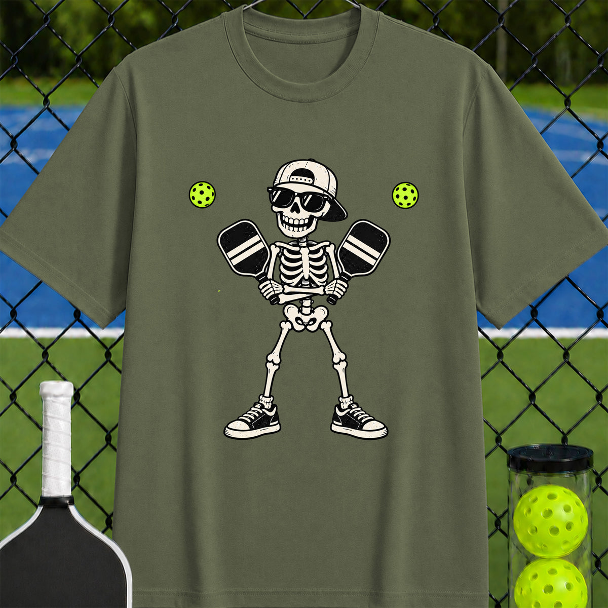Skeleton Pickleball T-shirt - Unisex