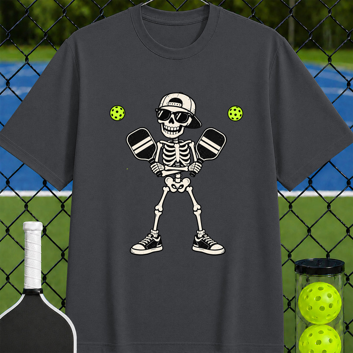 Skeleton Pickleball T-shirt - Unisex