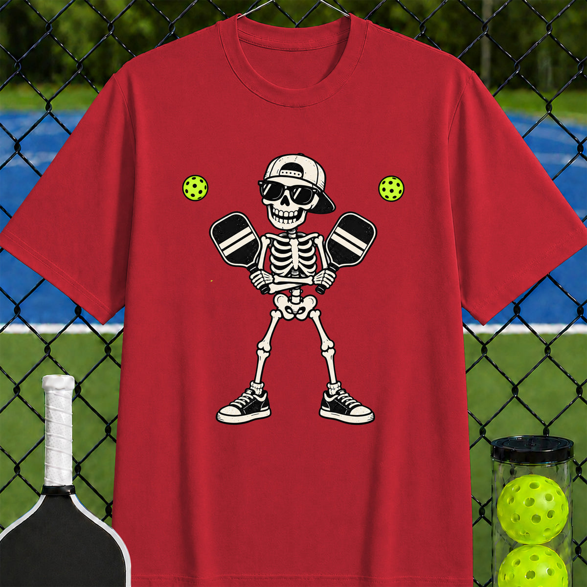 Skeleton Pickleball T-shirt - Unisex