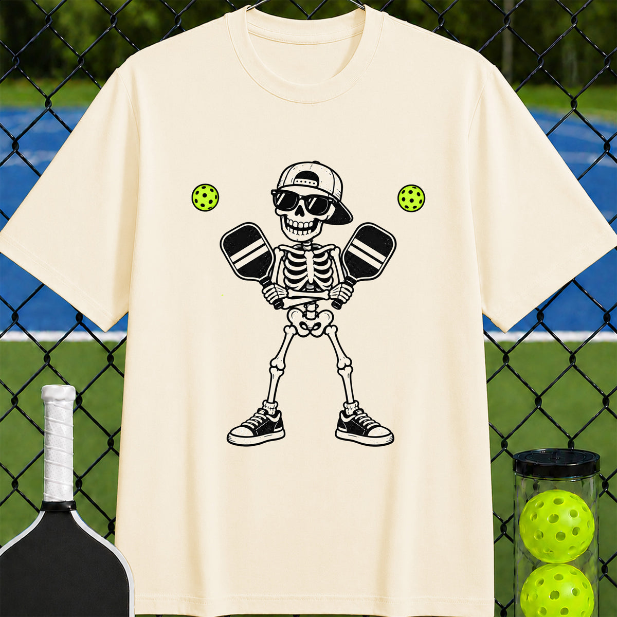 Skeleton Pickleball T-shirt - Unisex