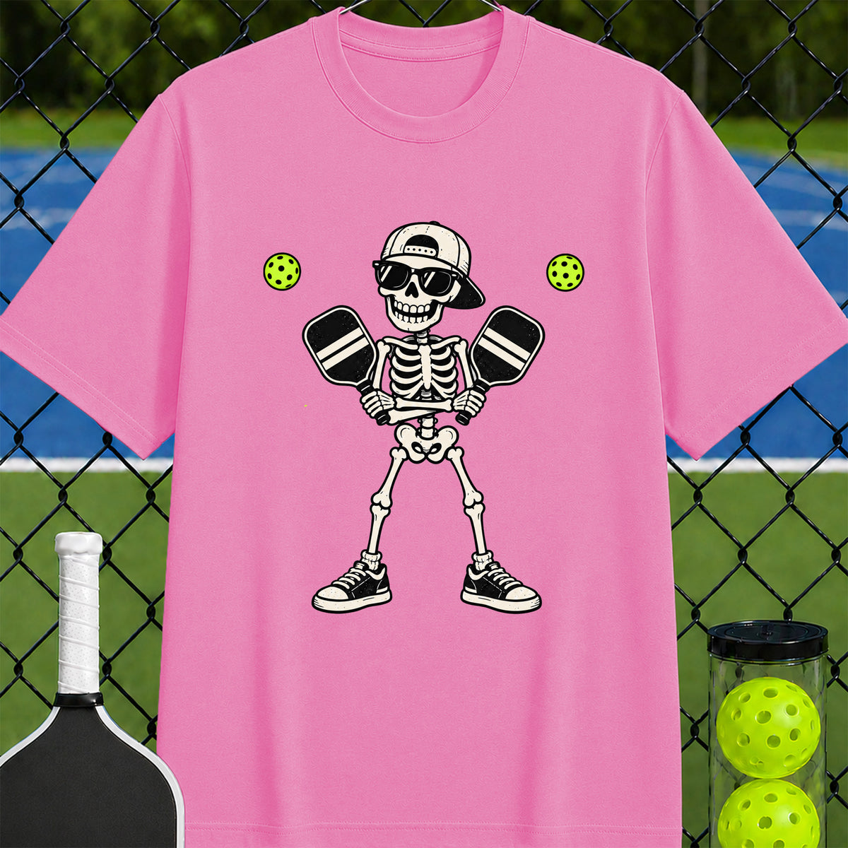 Skeleton Pickleball T-shirt - Unisex
