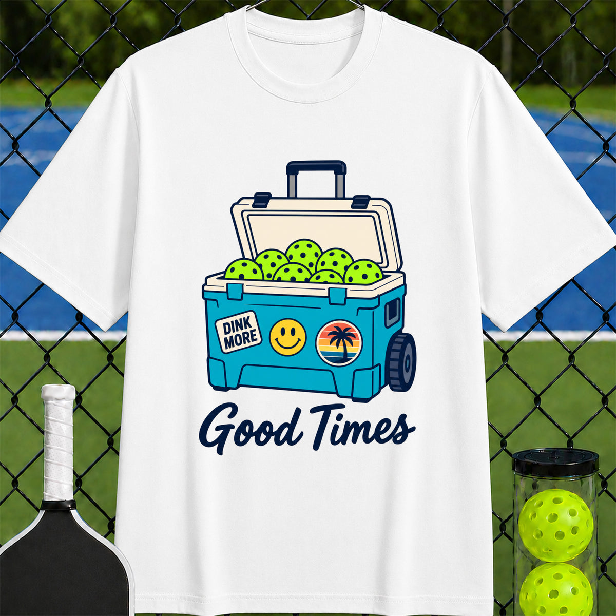 Good Times Pickleball Cooler T-shirt - Unisex