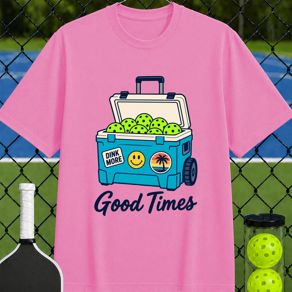 Good Times Pickleball Cooler T-shirt - Unisex