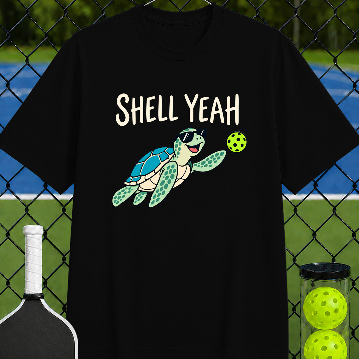 Shell yeah pickleball turtle-shirt - Unisex