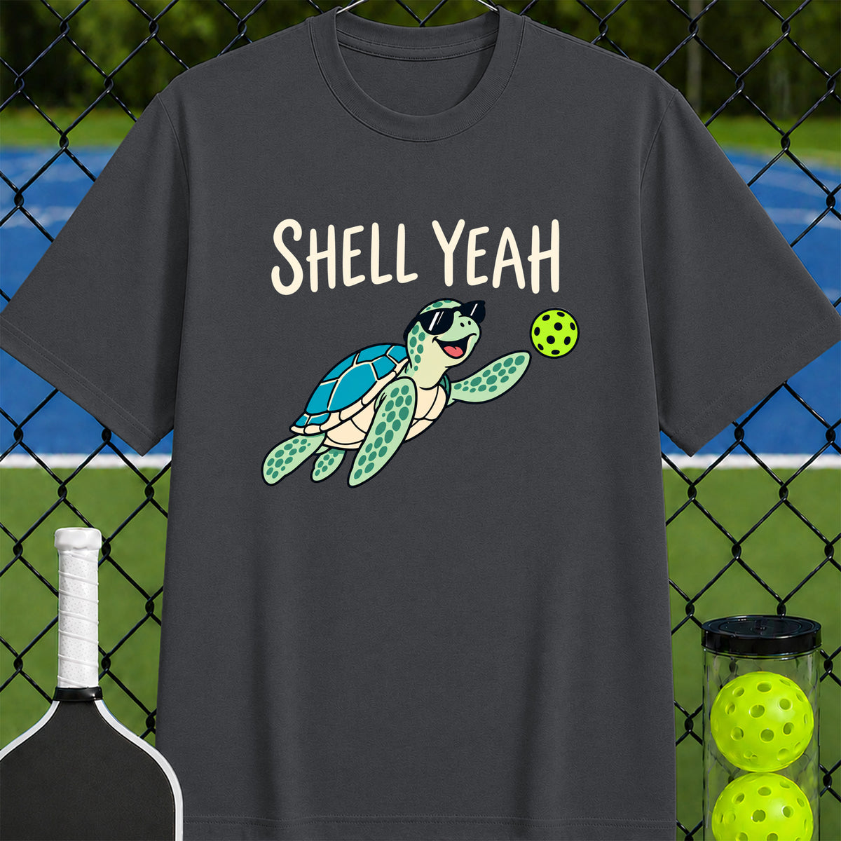 Shell yeah pickleball turtle-shirt - Unisex