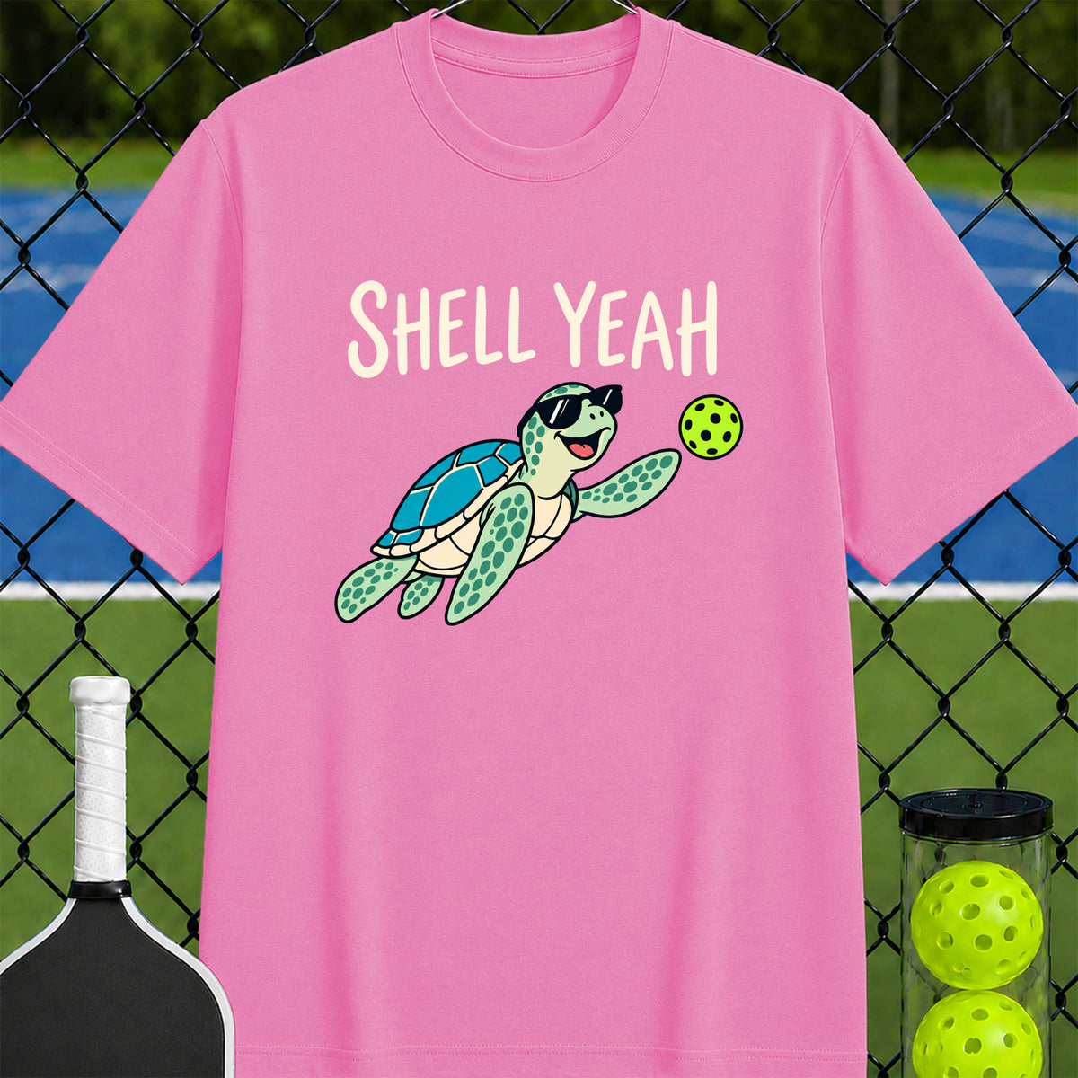 Shell yeah pickleball turtle-shirt - Unisex