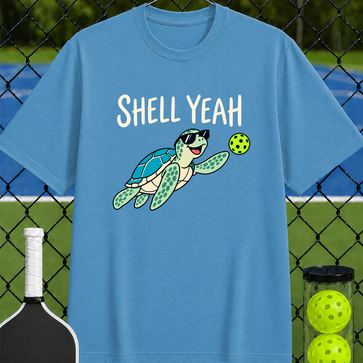 Shell yeah pickleball turtle-shirt - Unisex