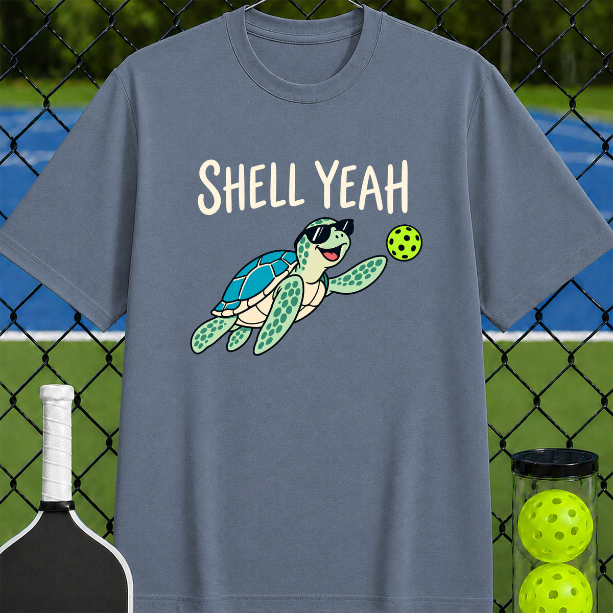 Shell yeah pickleball turtle-shirt - Unisex