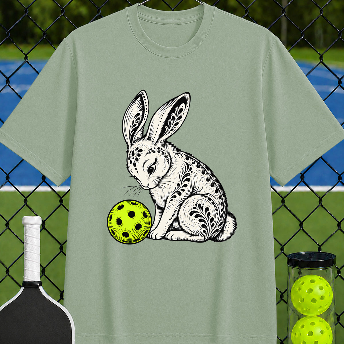 Peaceful Patterned Picklebunny T-Shirt - Unisex