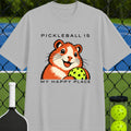 Pickleball Is My Happy Place Hamster T-Shirt - Unisex