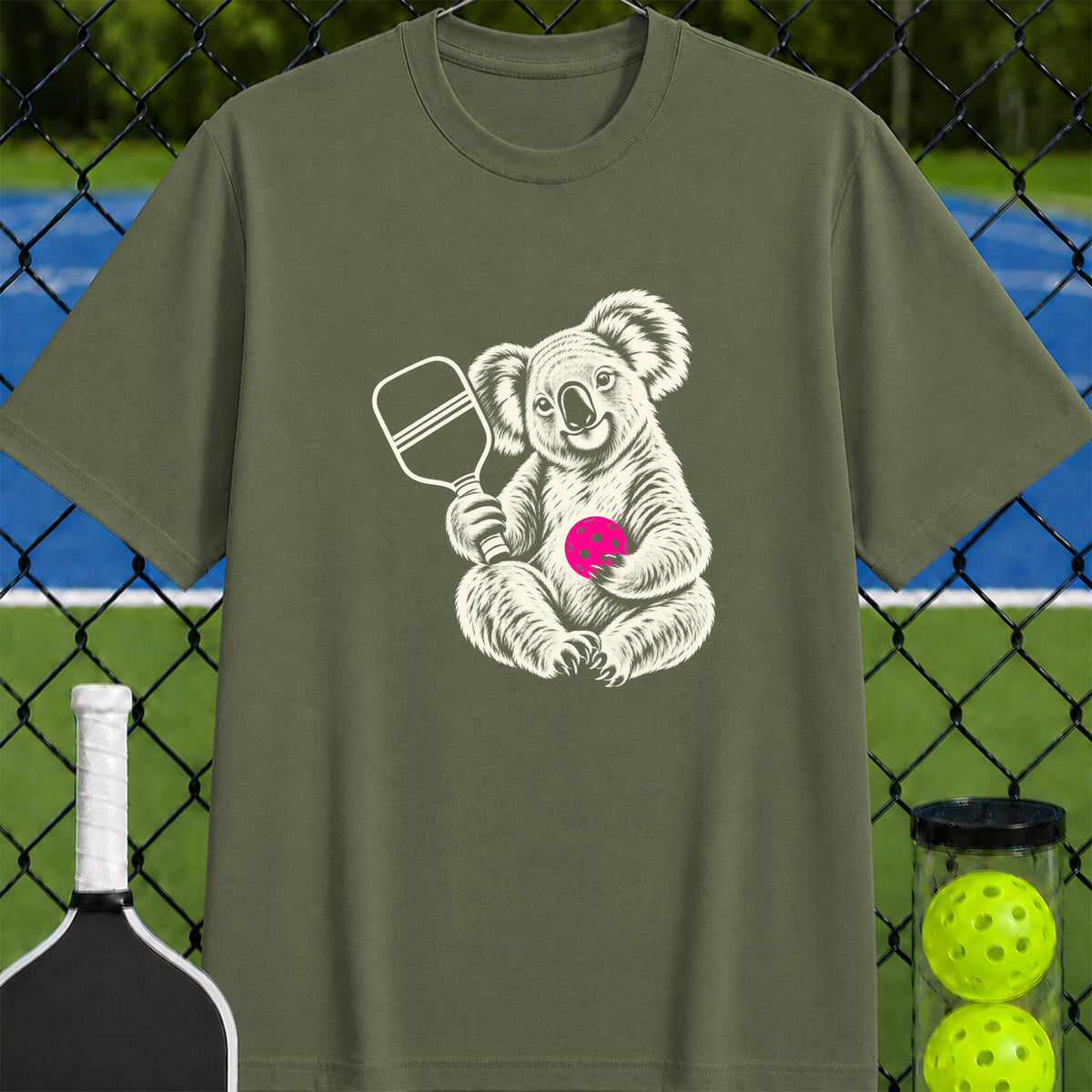 Pickleball Koala T-Shirt - Unisex