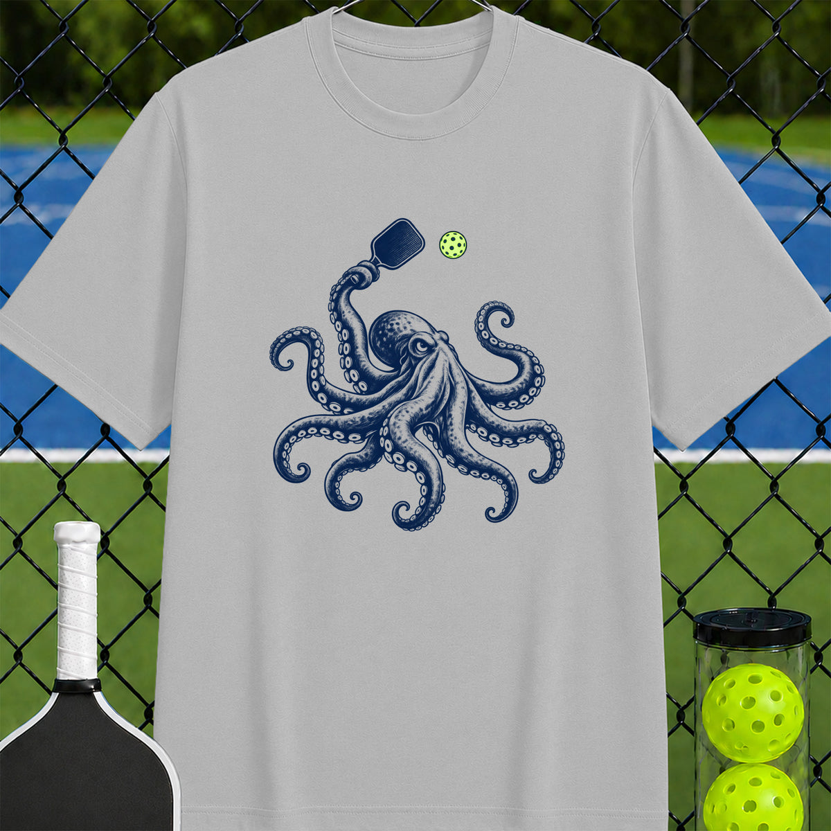 Pickleball Octopus T-Shirt - Unisex
