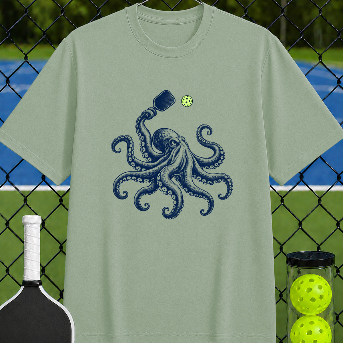 Pickleball Octopus T-Shirt - Unisex