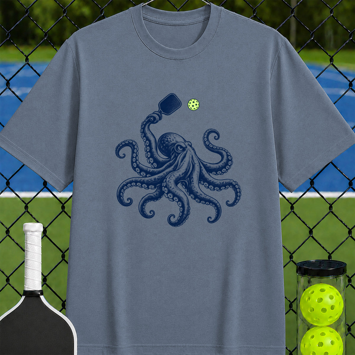 Pickleball Octopus T-Shirt - Unisex