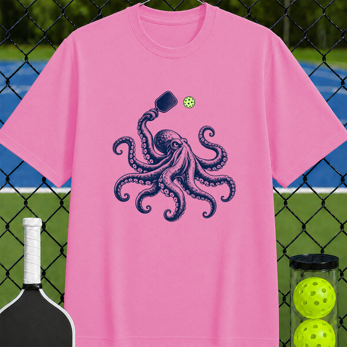 Pickleball Octopus T-Shirt - Unisex