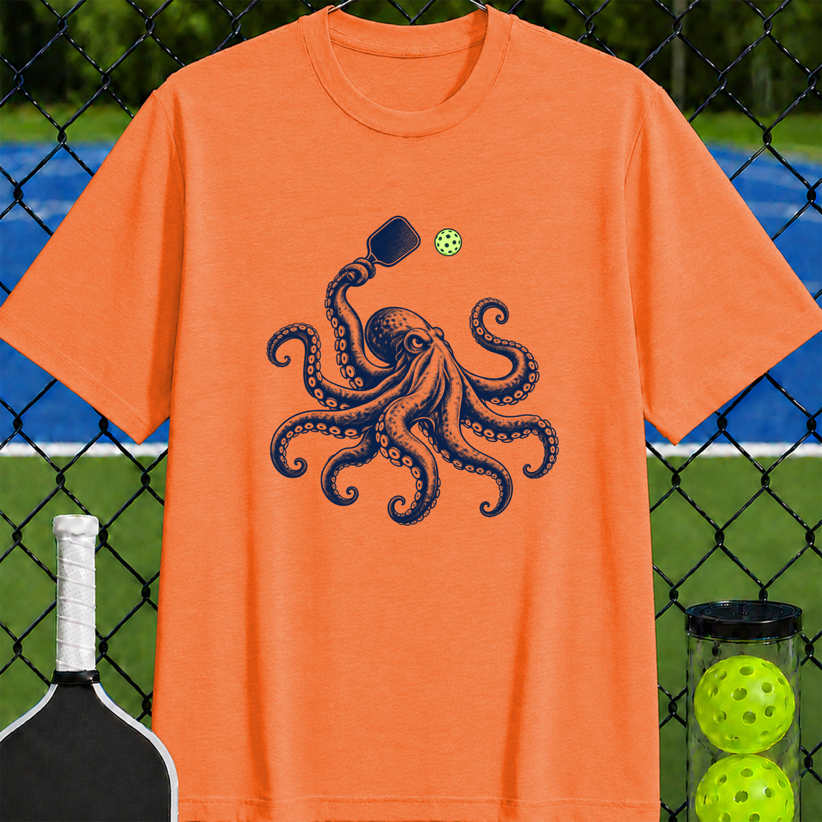 Pickleball Octopus T-Shirt - Unisex