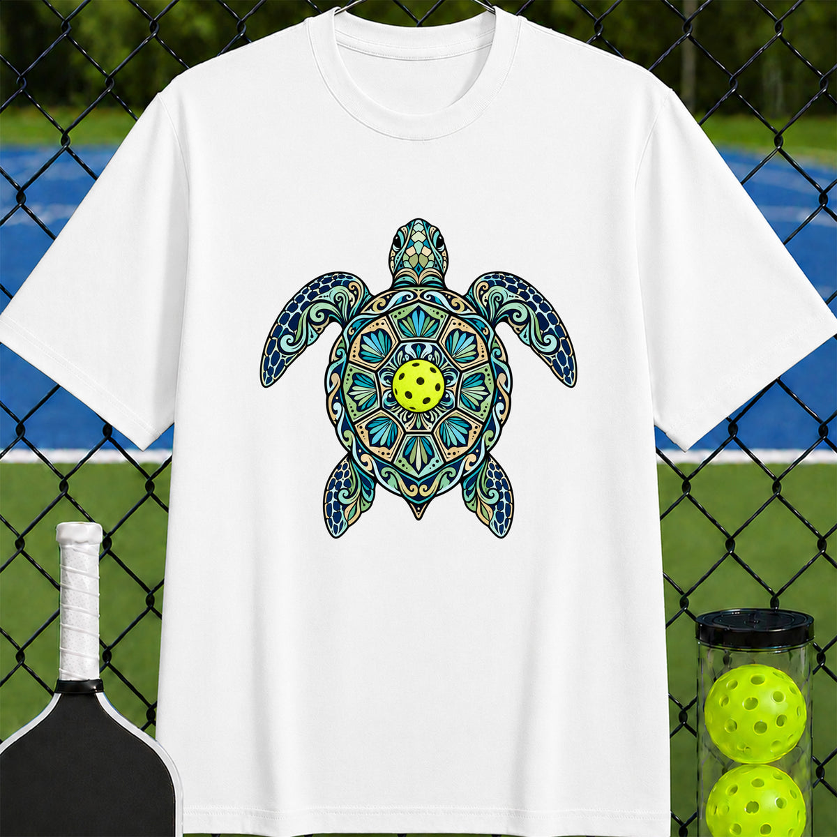 Sea Turtle Pickleball T-Shirt - Unisex