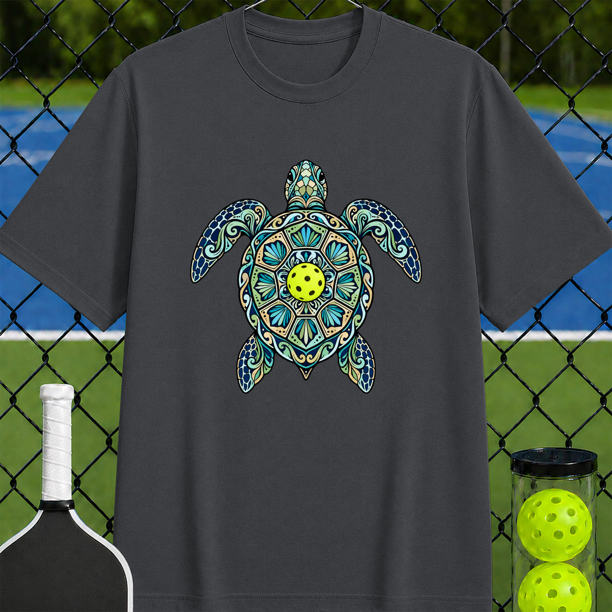 Sea Turtle Pickleball T-Shirt - Unisex