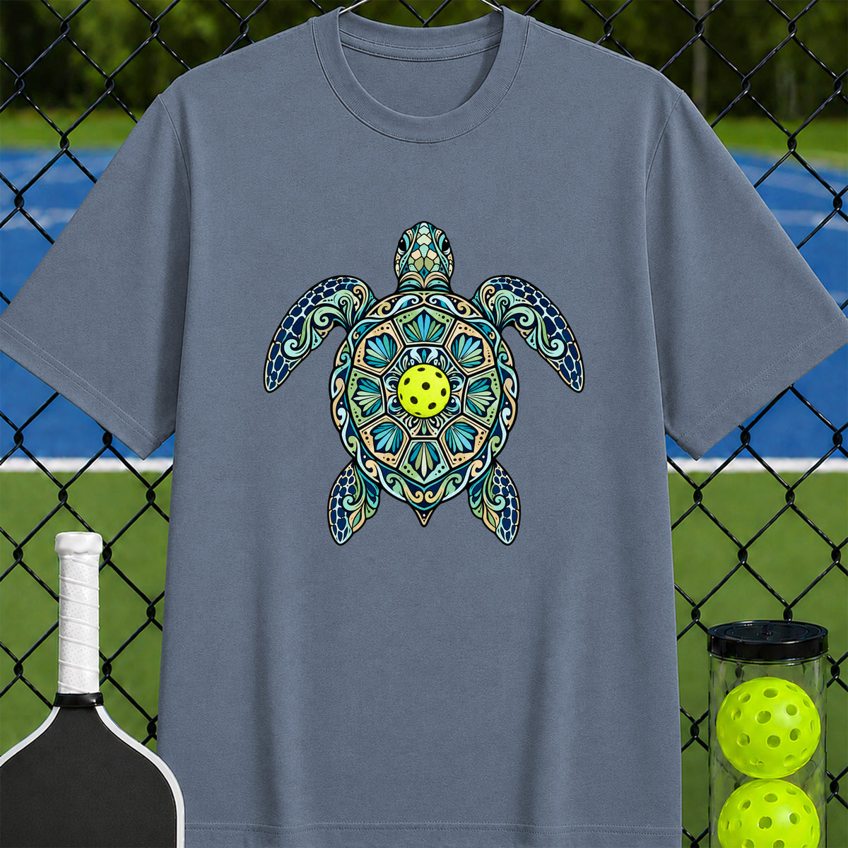 Sea Turtle Pickleball T-Shirt - Unisex