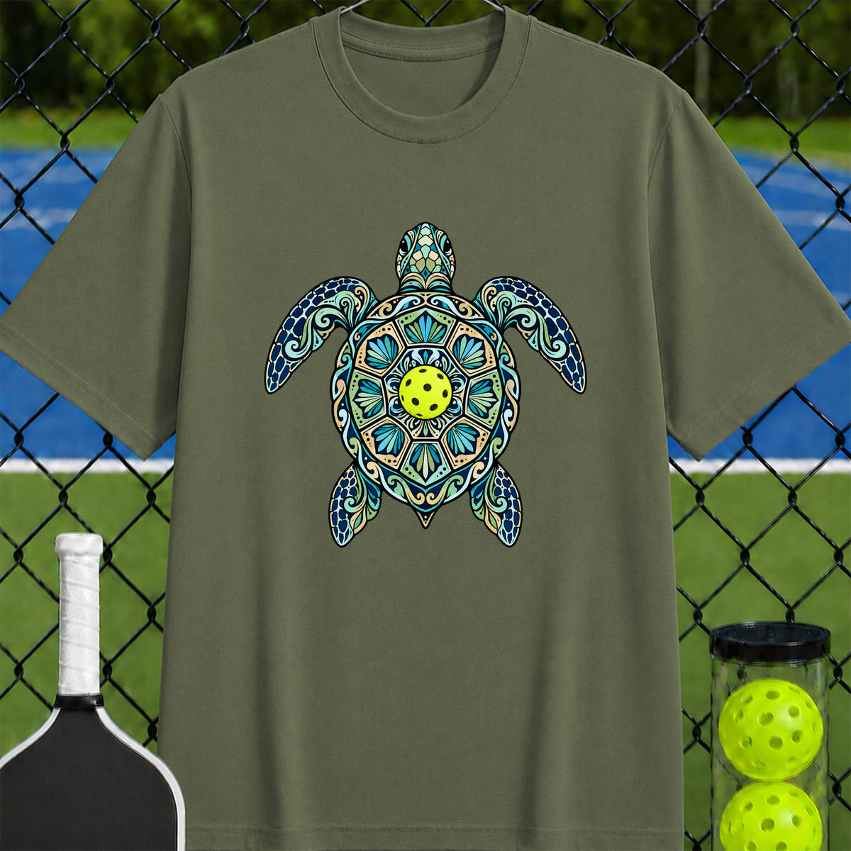 Sea Turtle Pickleball T-Shirt - Unisex