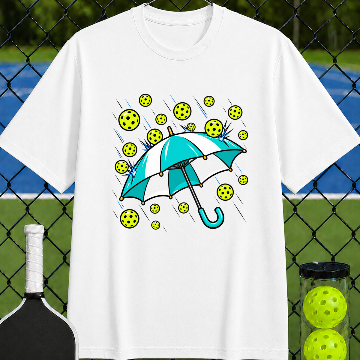 It's Raining Pickleballs T-Shirt - Unisex