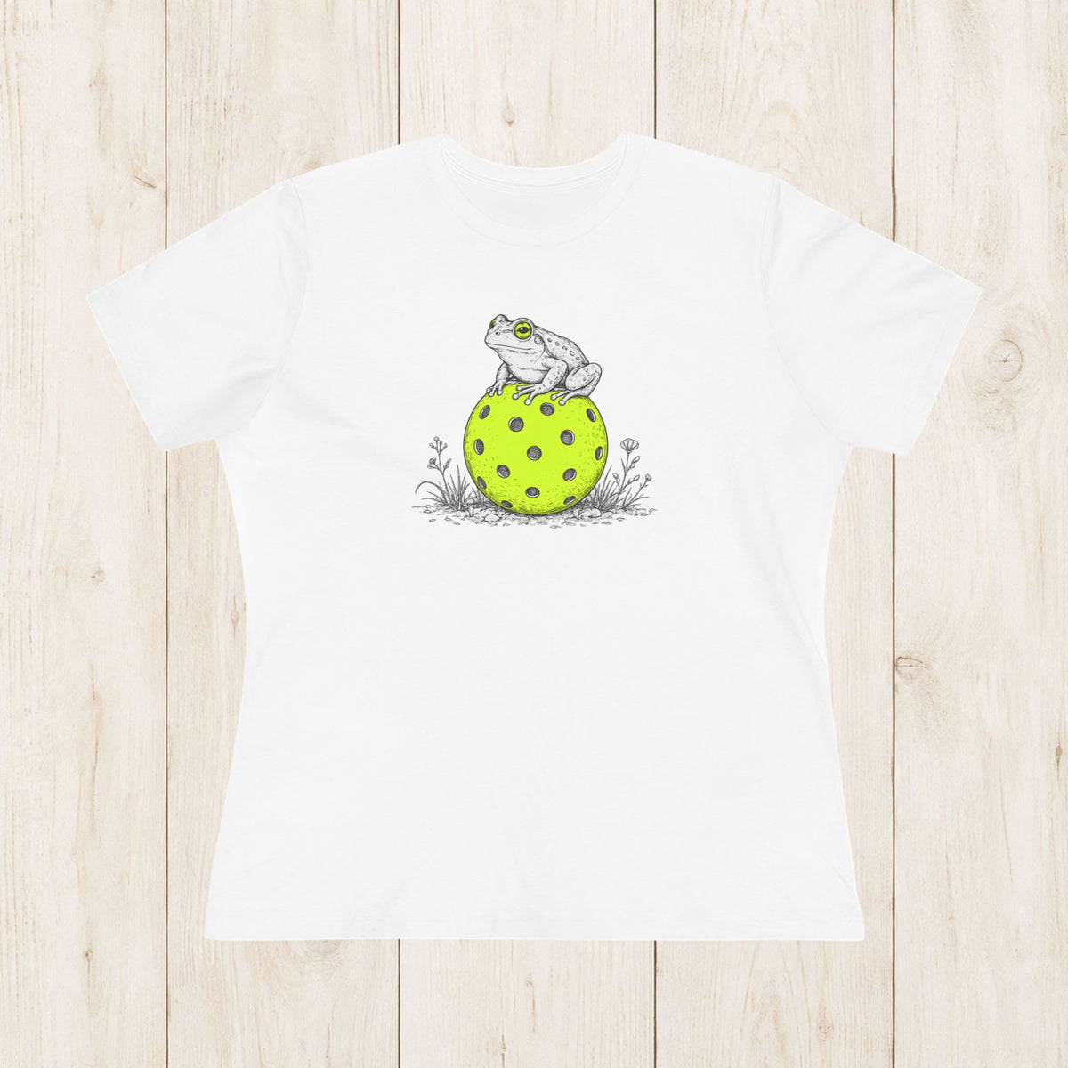 Women's Cut - Wise Pickleball Frog T-Shirt