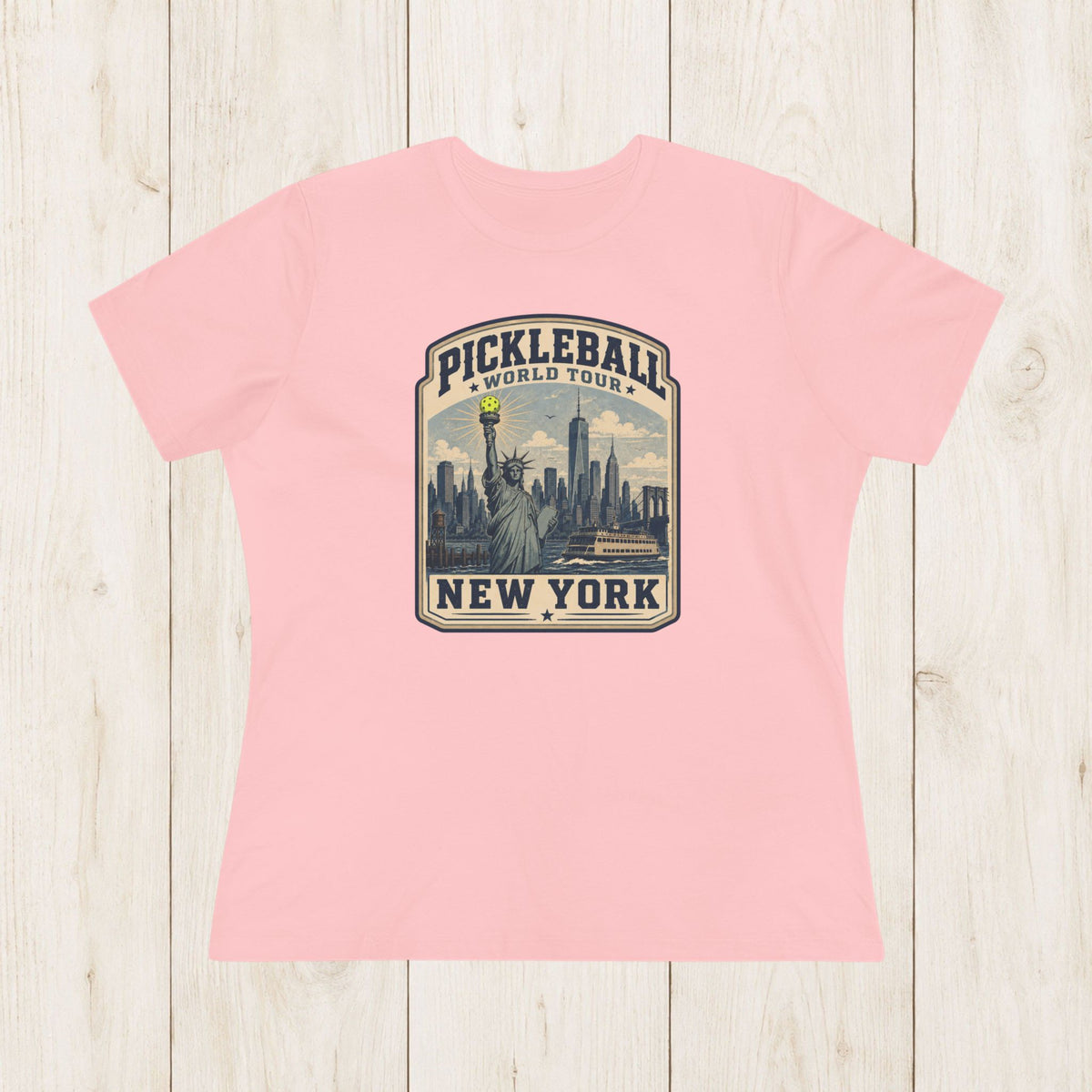 Women's Cut - Pickleball World Tour New York T-Shirt
