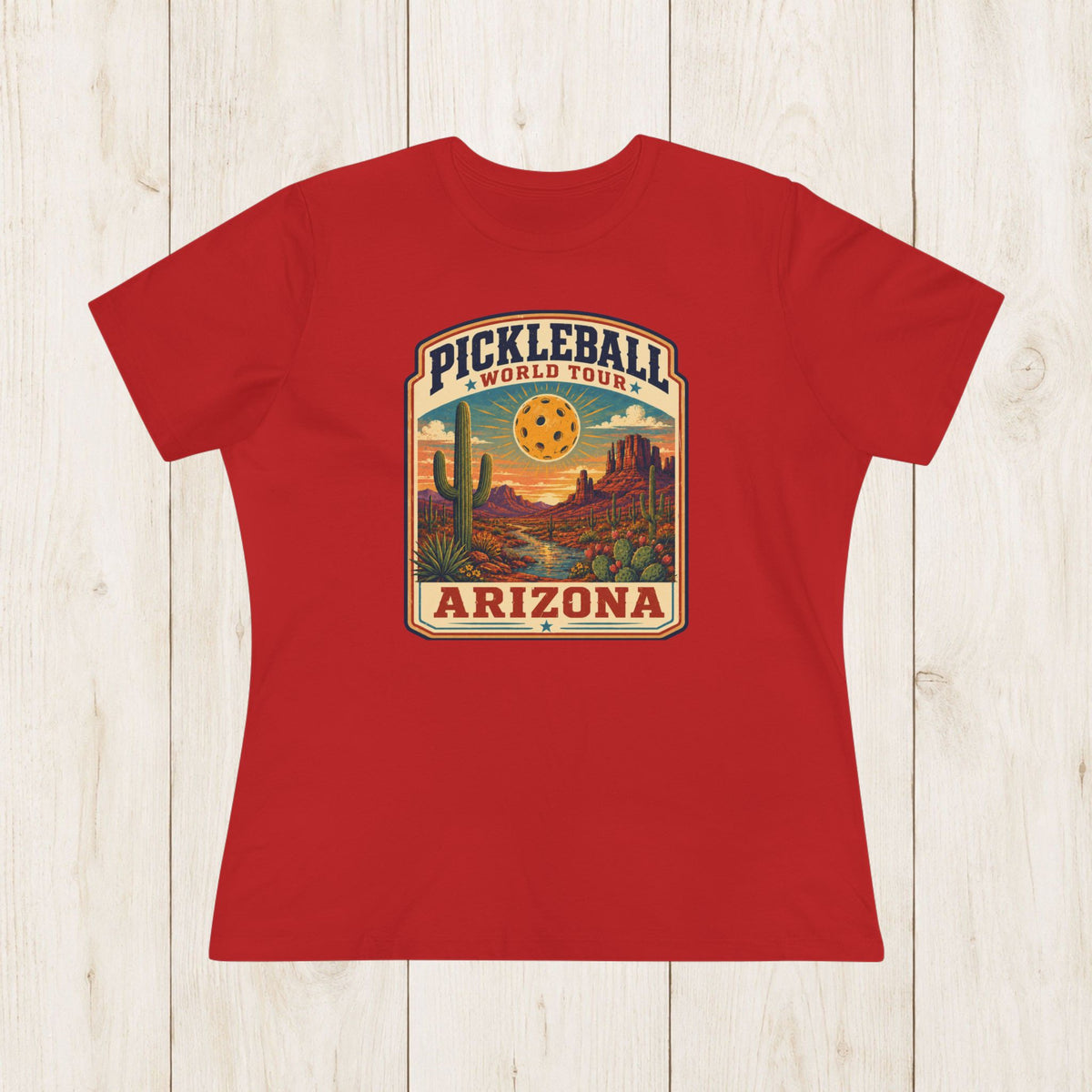 Women's Cut - Pickleball World Tour Arizona T-Shirt