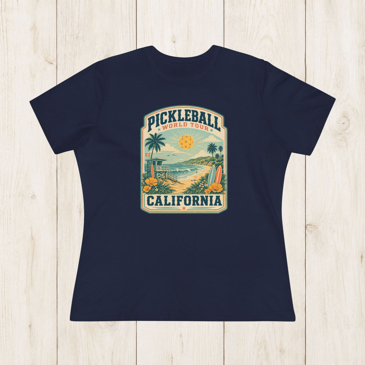 Women's Cut - Pickleball World Tour California T-Shirt
