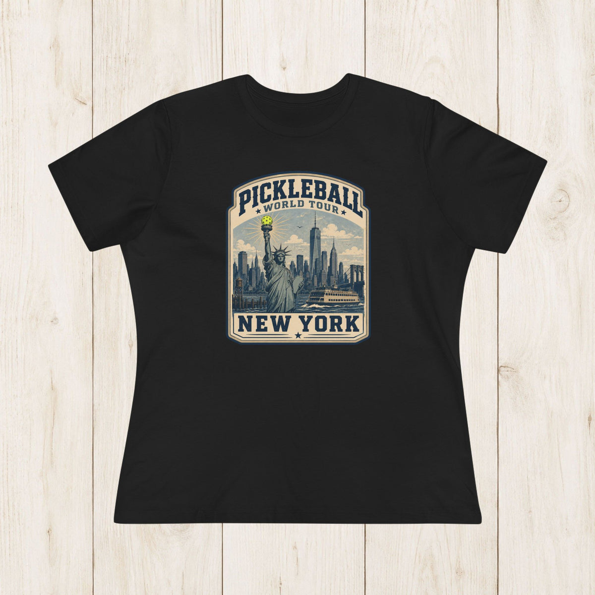 Women's Cut - Pickleball World Tour New York T-Shirt