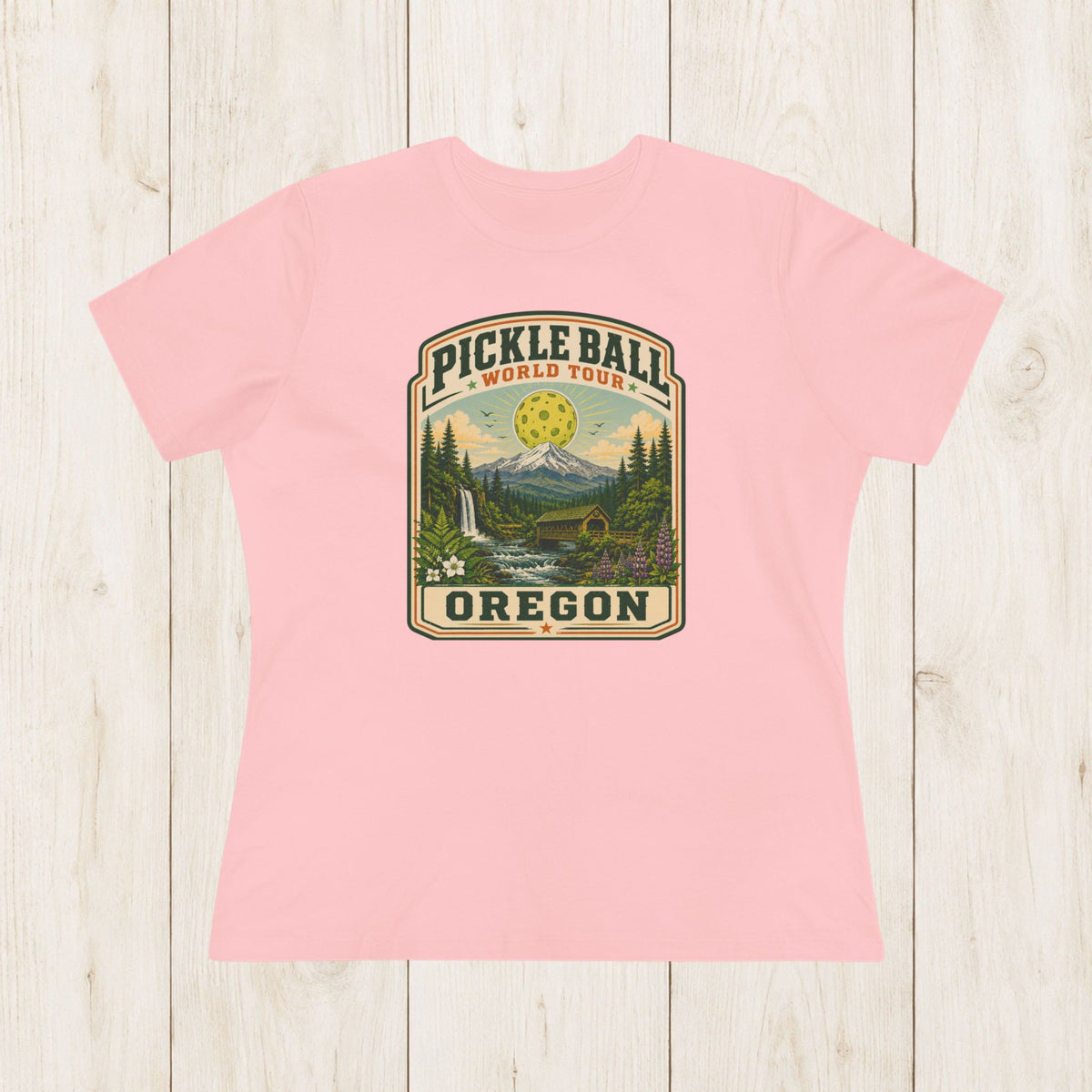 Women's Cut - Pickleball World Tour Oregon T-Shirt