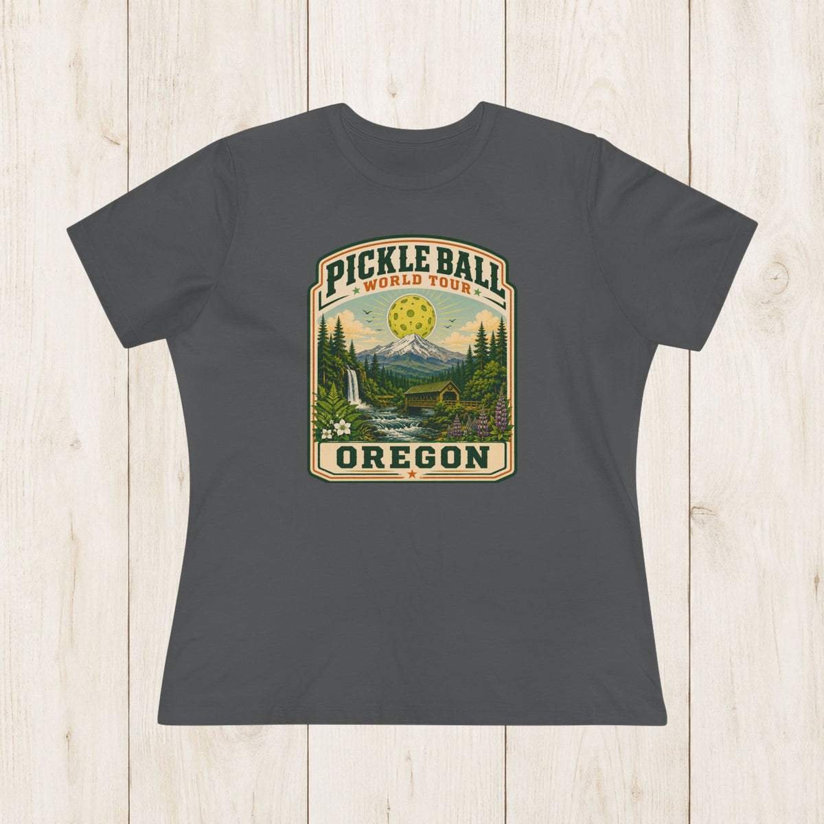 Women's Cut - Pickleball World Tour Oregon T-Shirt