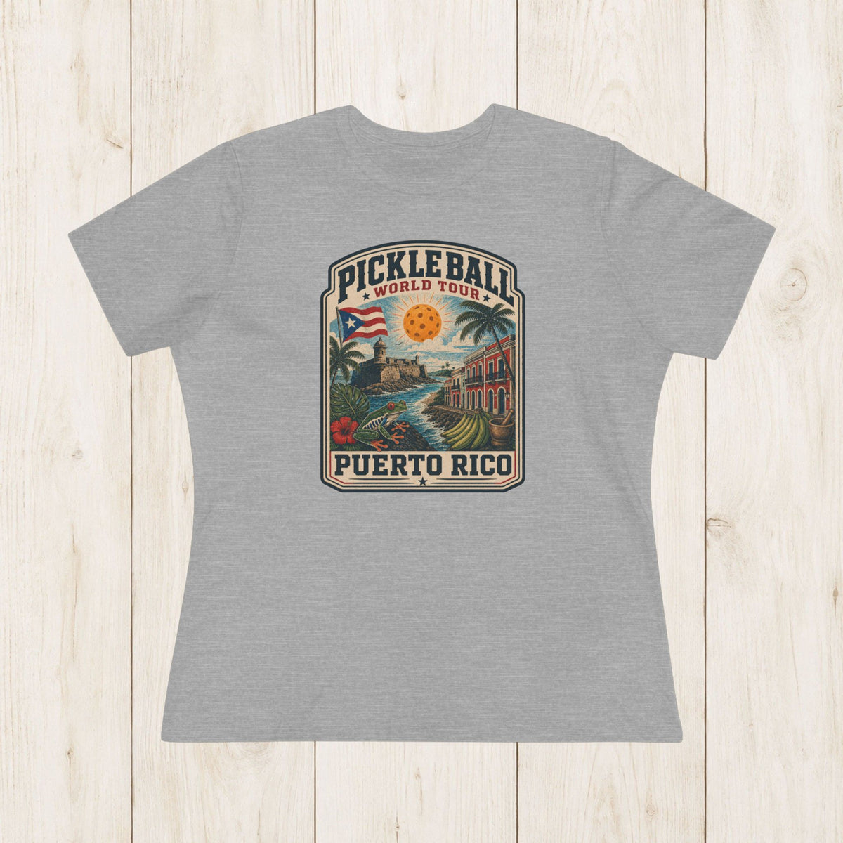 Women's Cut - Pickleball World Tour Puerto Rico T-Shirt