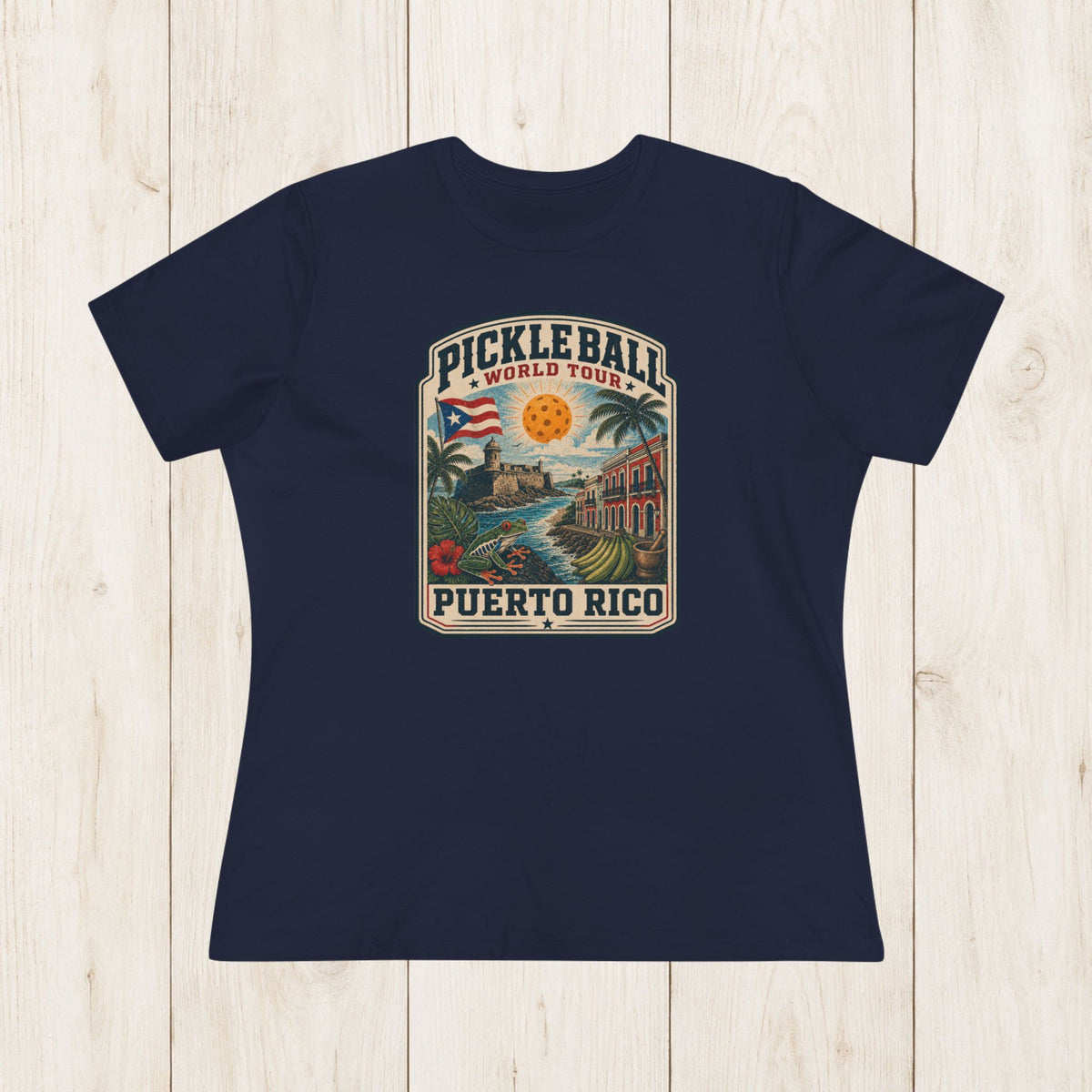 Women's Cut - Pickleball World Tour Puerto Rico T-Shirt