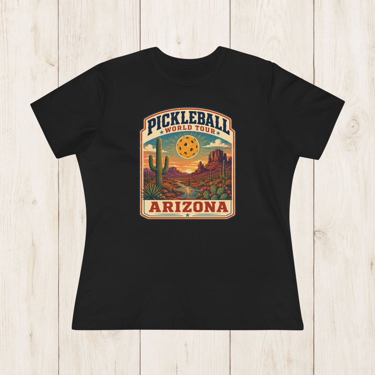 Women's Cut - Pickleball World Tour Arizona T-Shirt