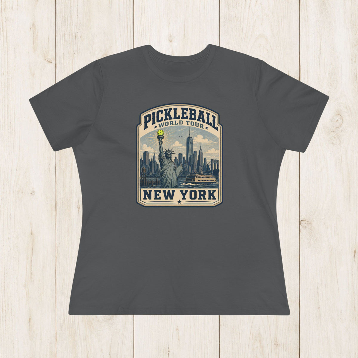 Women's Cut - Pickleball World Tour New York T-Shirt