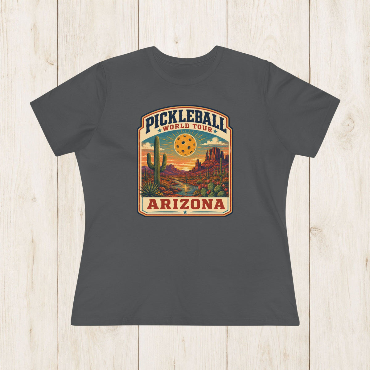 Women's Cut - Pickleball World Tour Arizona T-Shirt