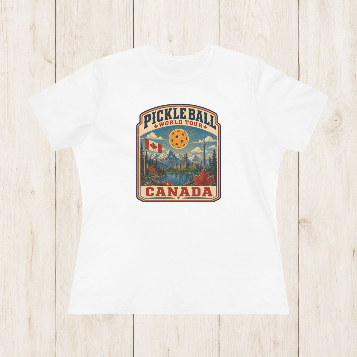 Women's Cut - Pickleball World Tour Canada T-Shirt