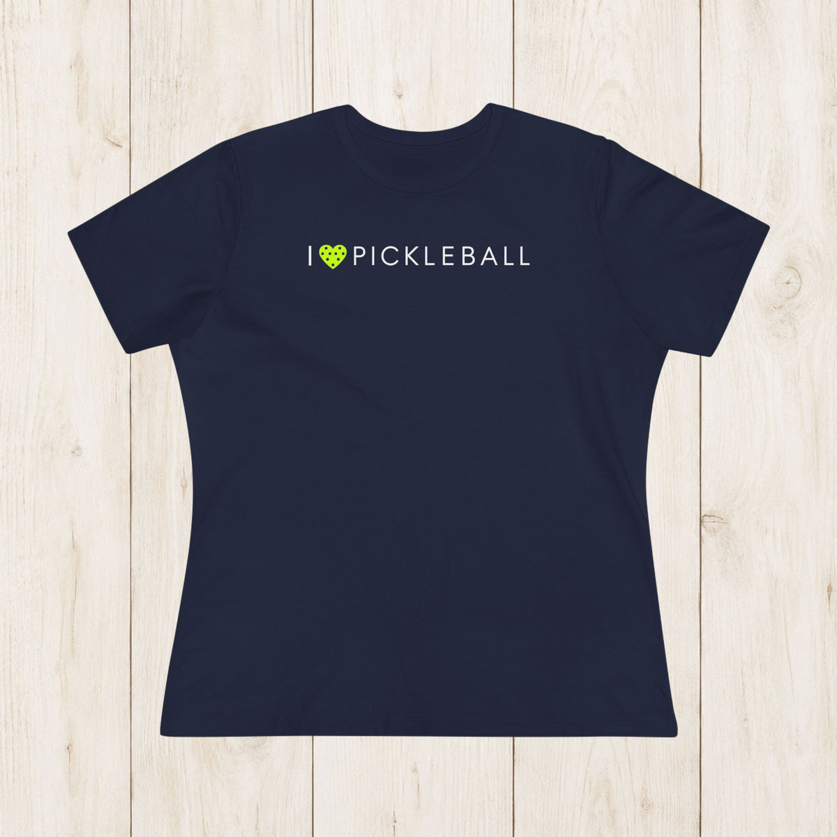Women's Cut - I Heart Pickleball T-Shirt
