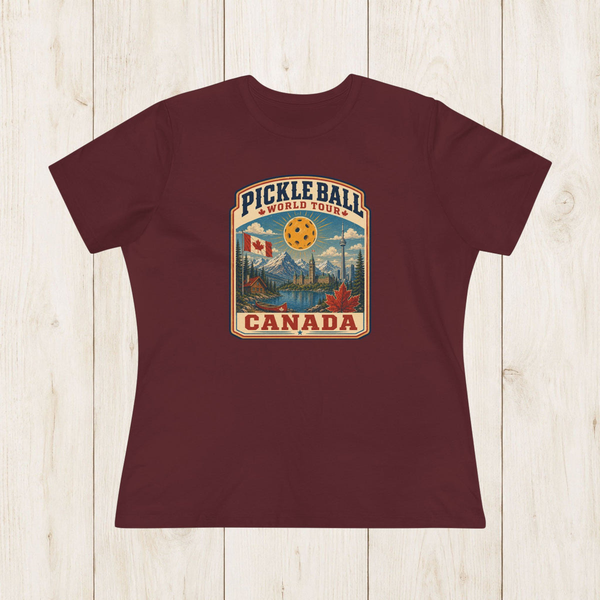Women's Cut - Pickleball World Tour Canada T-Shirt