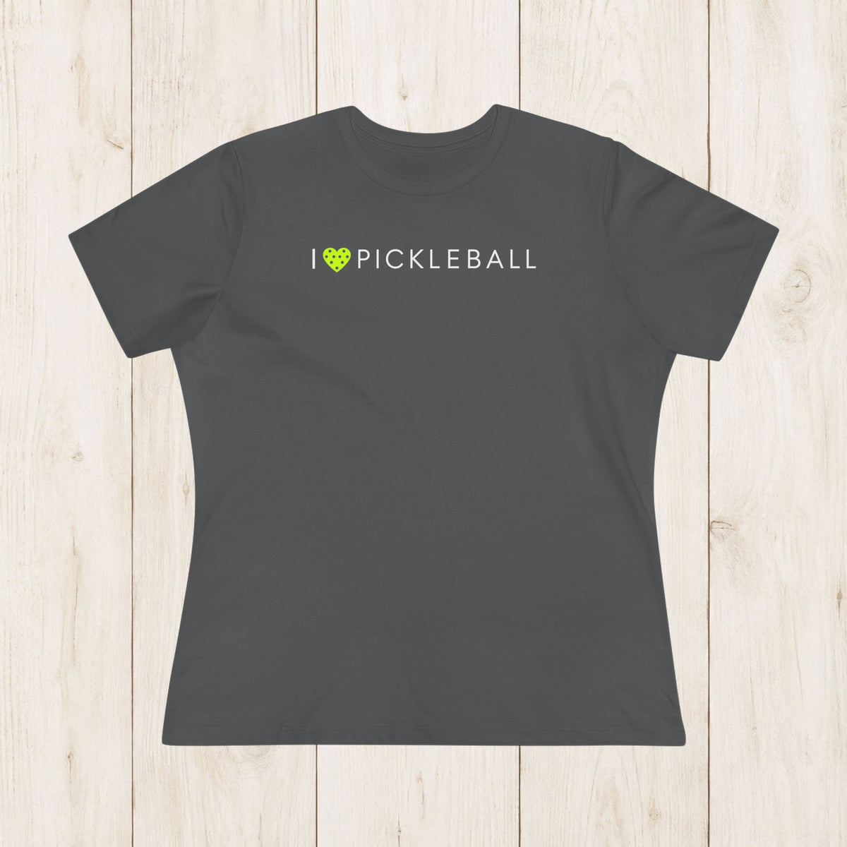 Women's Cut - I Heart Pickleball T-Shirt