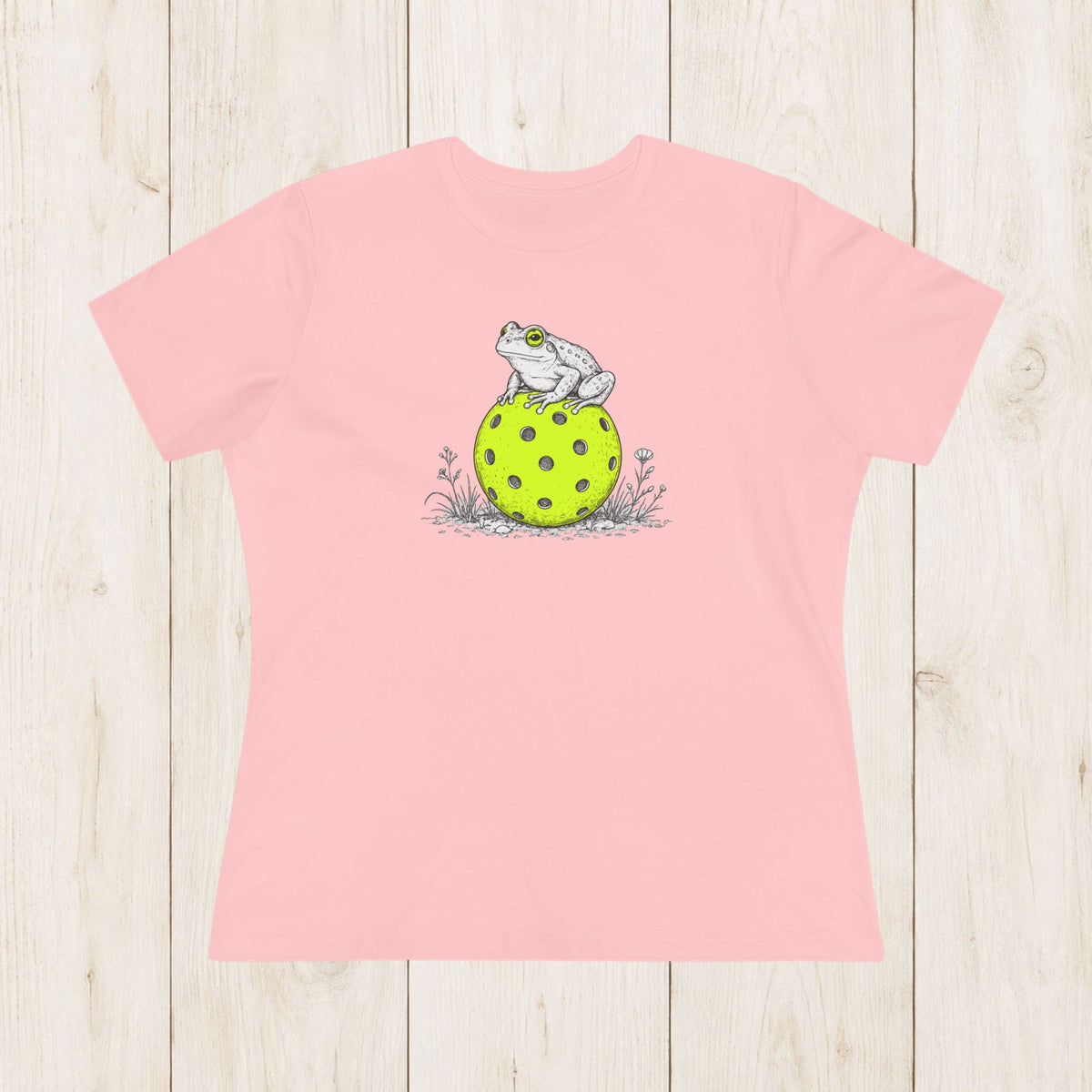 Women's Cut - Wise Pickleball Frog T-Shirt