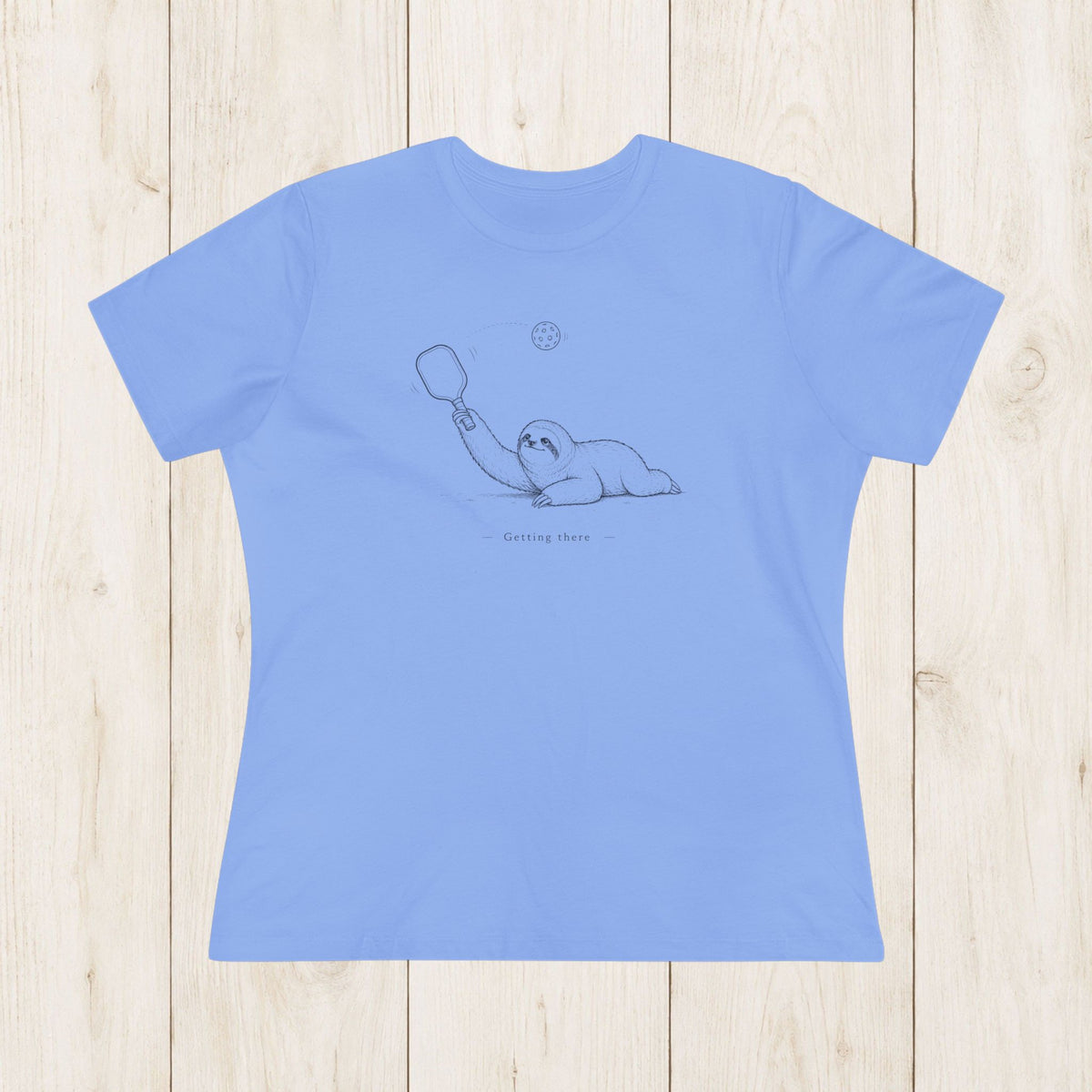 Women's cut - Slow sloth pickleball T-shirt