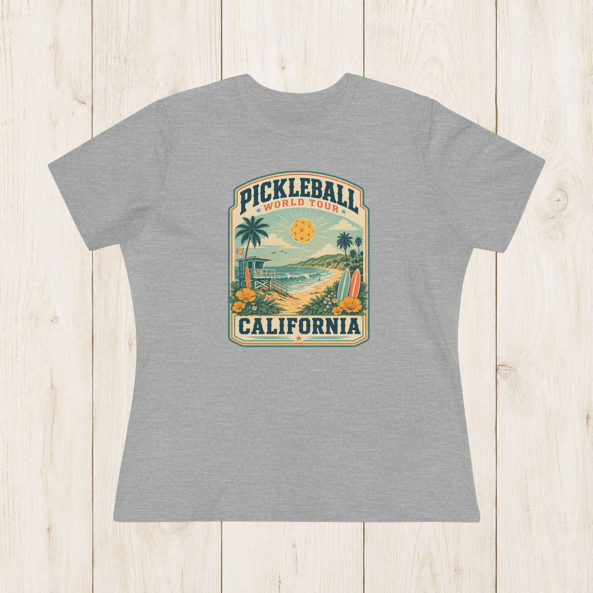 Women's Cut - Pickleball World Tour California T-Shirt