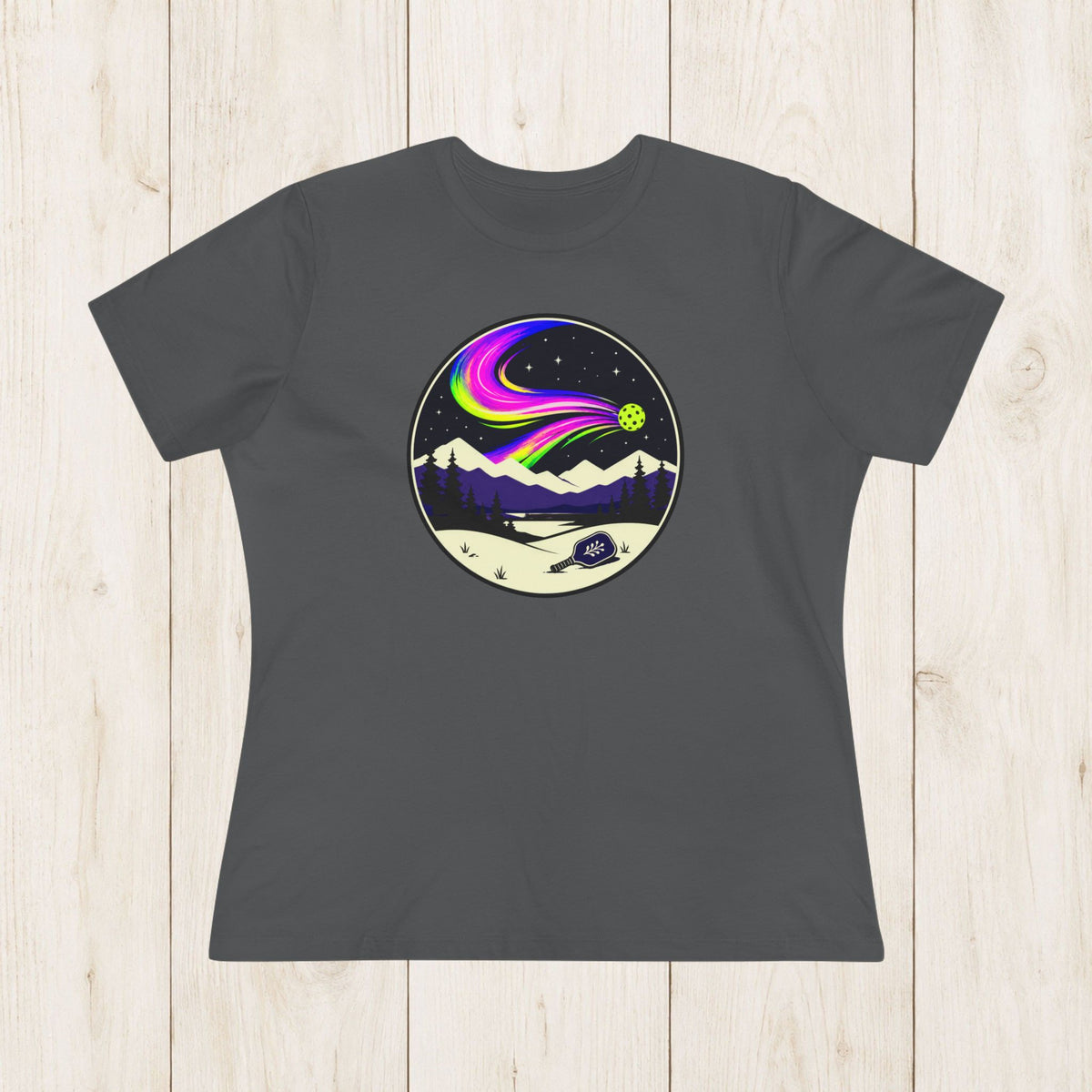 Women's cut - Pickleball Northern Lights T-shirt