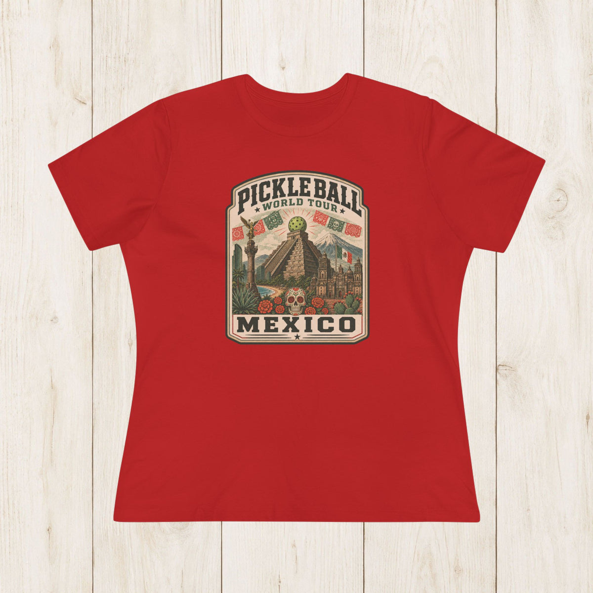 Women's Cut - Pickleball World Tour Mexico T-Shirt
