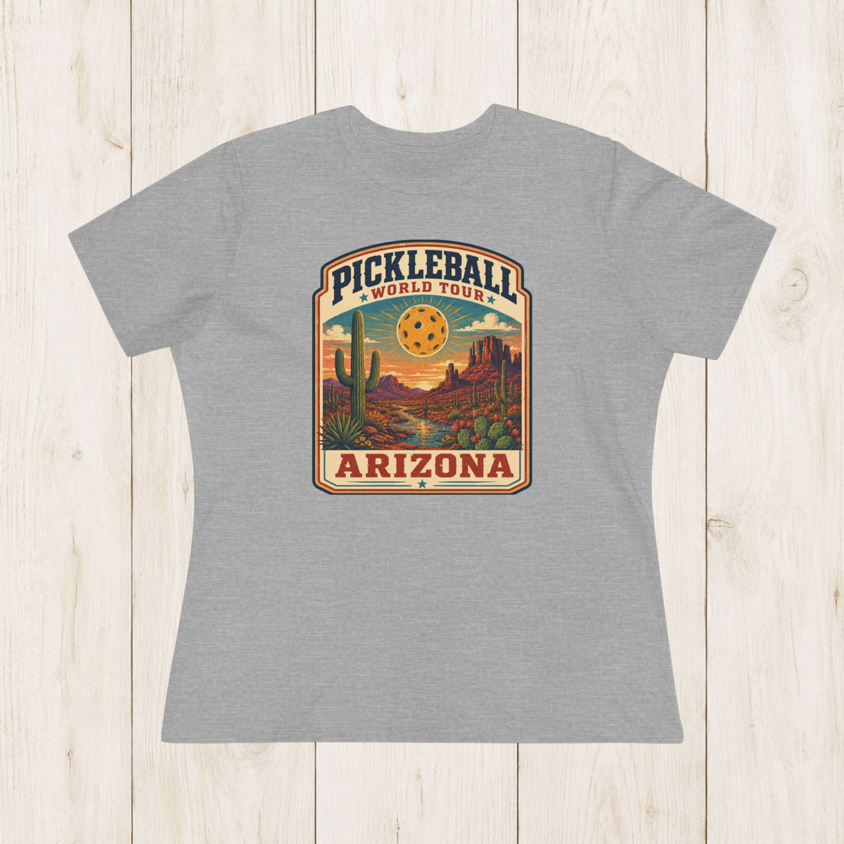 Women's Cut - Pickleball World Tour Arizona T-Shirt