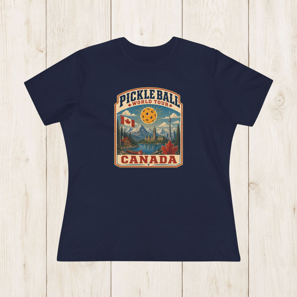 Women's Cut - Pickleball World Tour Canada T-Shirt